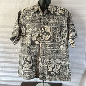 Cooke Street Vintage Hawaiian Print Button-Down Shirt Size XL Casual Summer Top